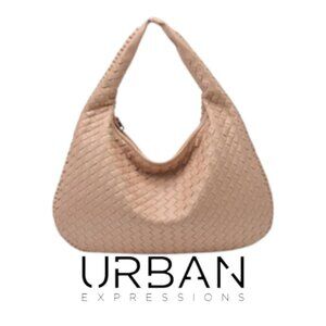 Urban Expressions Vegan Leather Beige Victoria Hobo